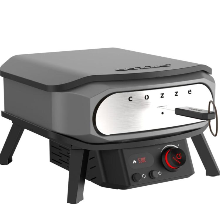 Cozze Pizza Electrisch 13 inch met Premium Roterende Pizzasteen 230 V