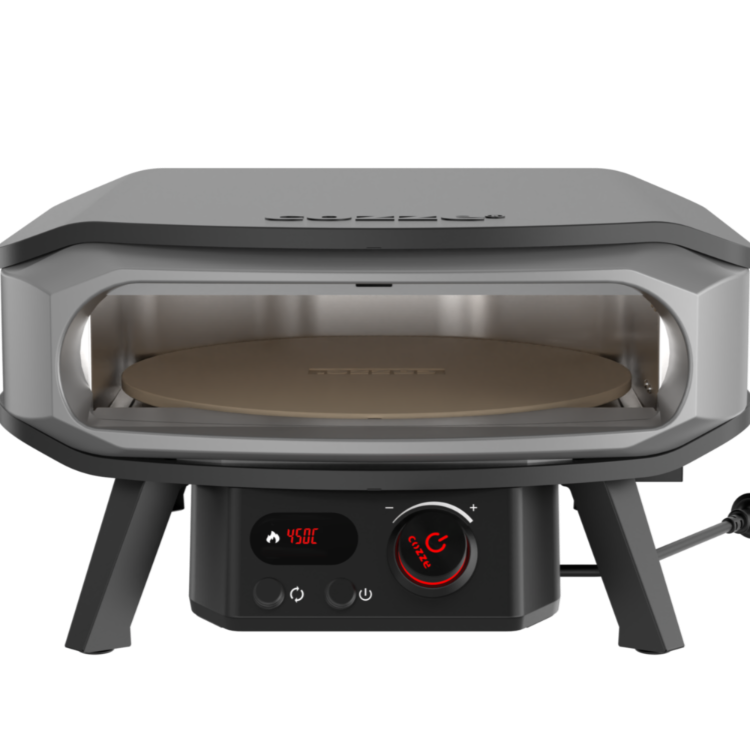 Cozze Pizza Electrisch 17 inch met Premium Roterende Pizzasteen 230 V