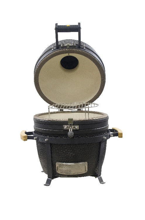 GRLLR Ember – klassisches 16-Zoll-Kamado-Holzkohleschwarz