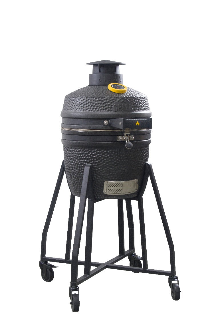 GRLLR Ember – Classic 16 Zoll Kamado Charcoal Black + Base