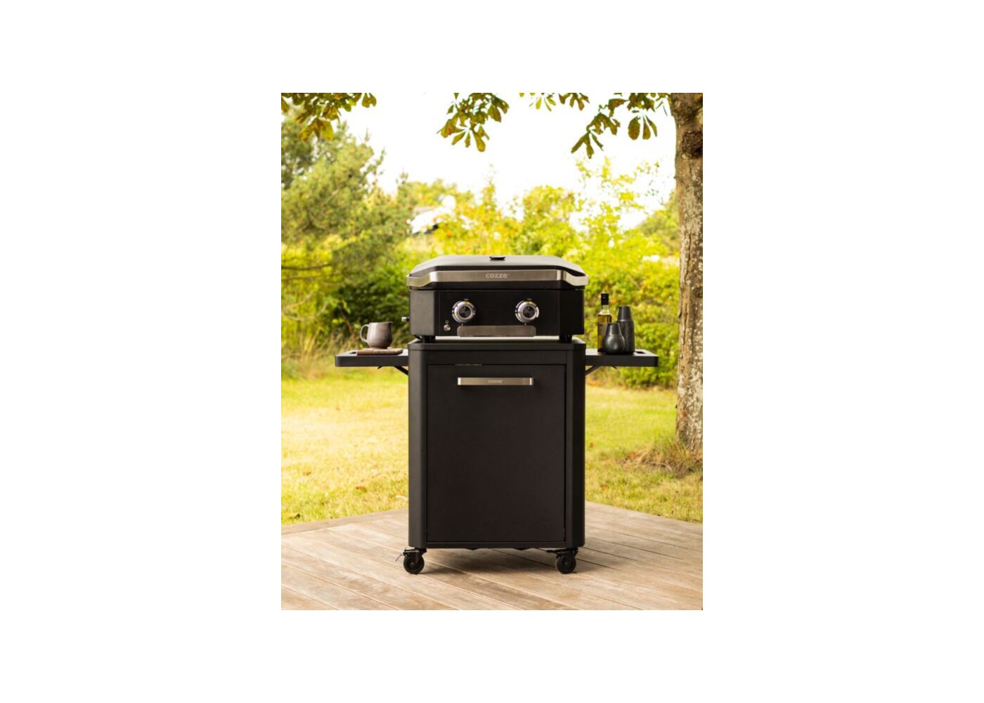 Cozze Trolley 1 Deur en Opklapbare Werktafels