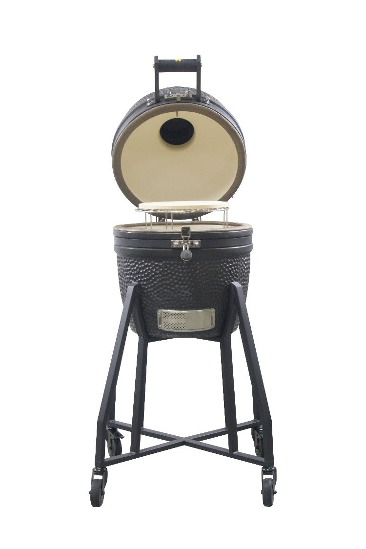 GRLLR Ember – Classic 16 Zoll Kamado Charcoal Black + Base