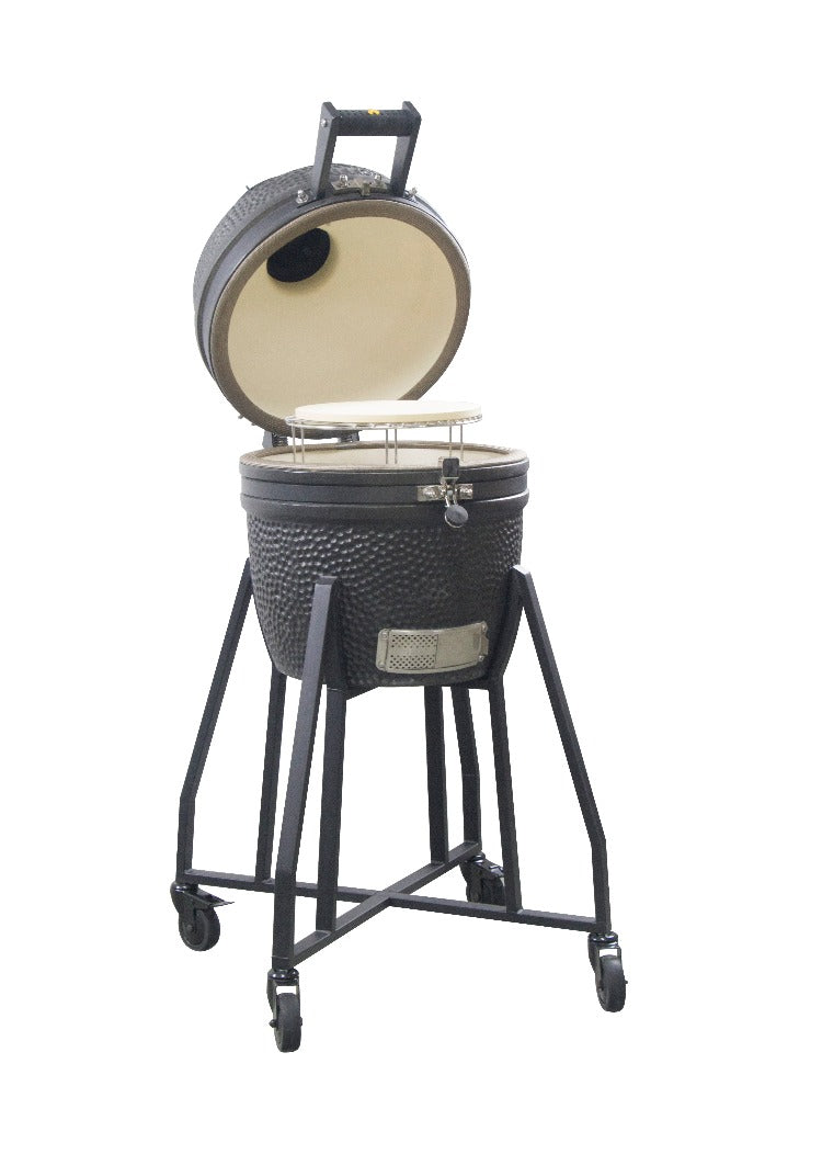 GRLLR Ember – Classic 16 Zoll Kamado Charcoal Black + Base