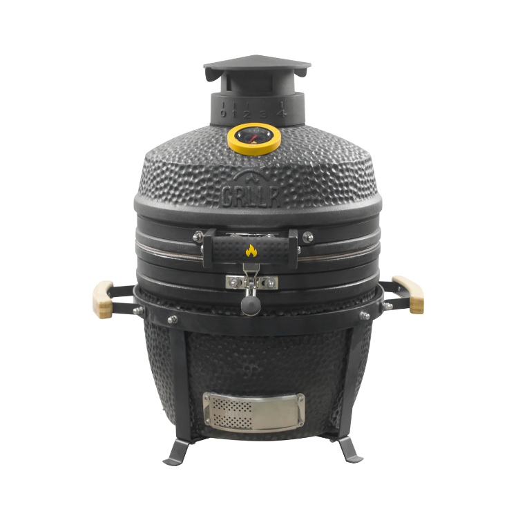 GRLLR Ember – klassisches 16-Zoll-Kamado-Holzkohleschwarz