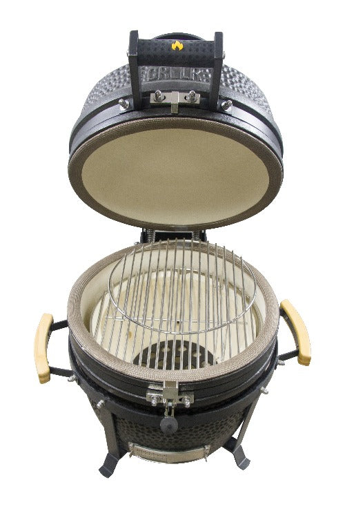 GRLLR Ember – klassisches 16-Zoll-Kamado-Holzkohleschwarz