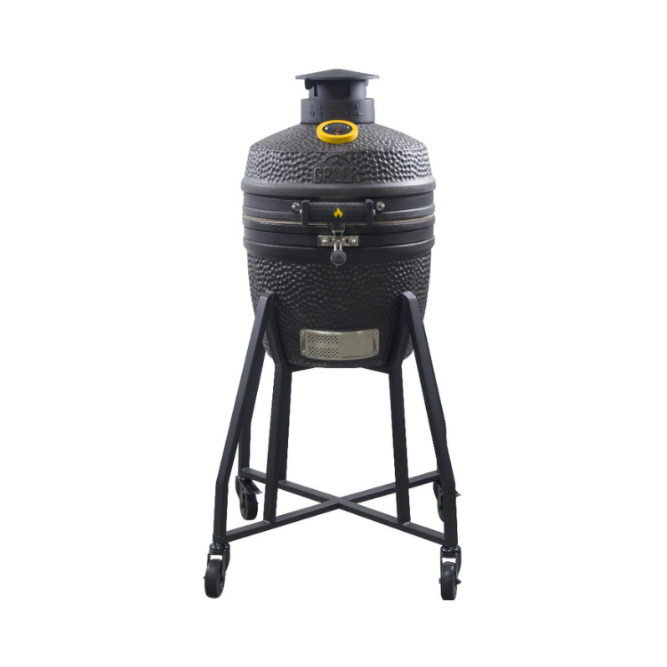 GRLLR Ember – Classic 16 Zoll Kamado Charcoal Black + Base