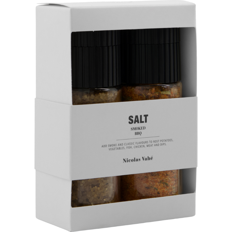 Nicolas Vahé - Gift Box met gerookt zout en BBQ-kruiden 130|100 gram