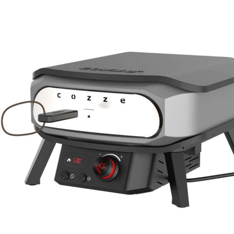 Cozze Pizza Electrisch 17 inch met Premium Roterende Pizzasteen 230 V
