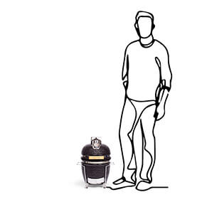 YAKINIKU - Mini 11 inch Kamado incl. Draagbaar Onderstel