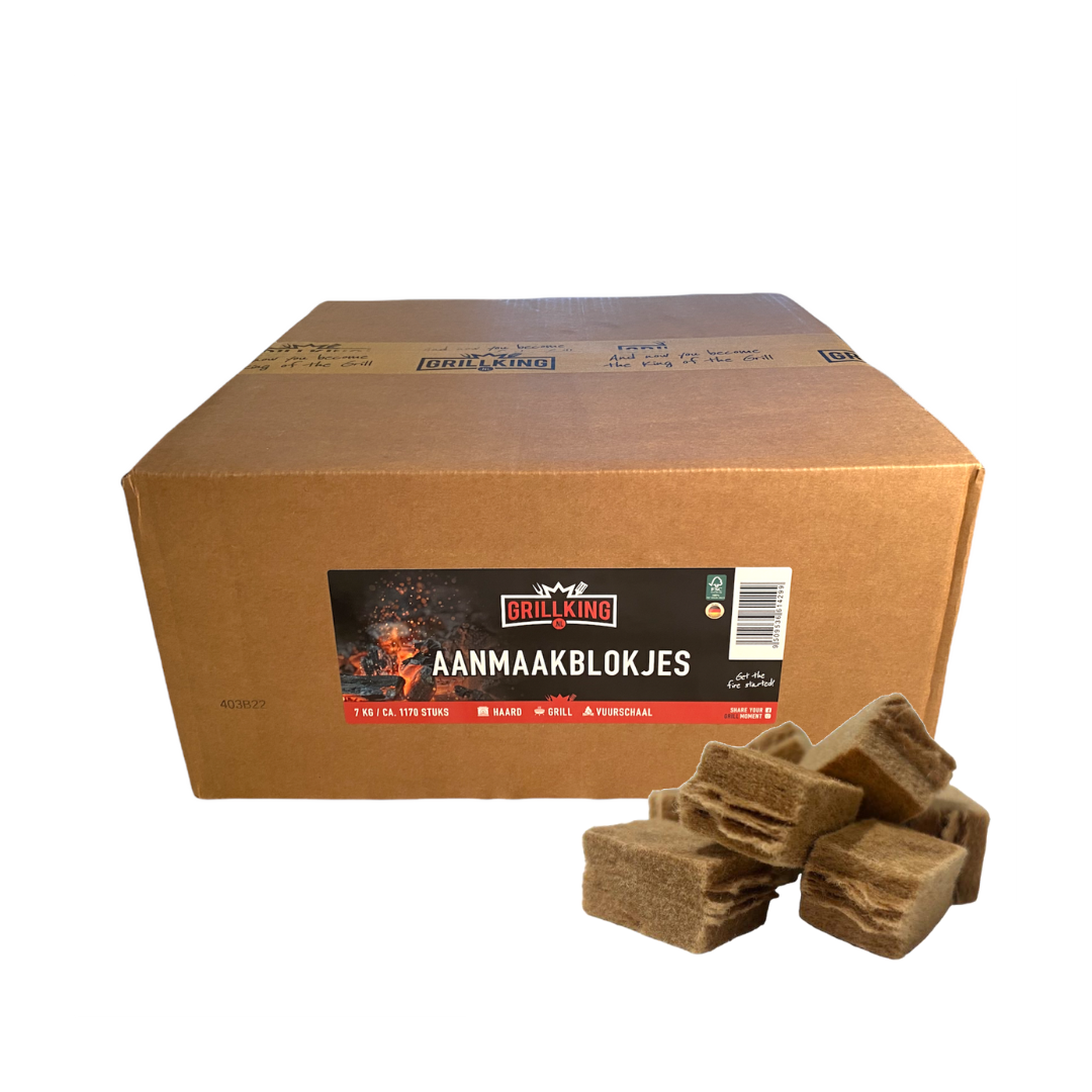 GrillKing - Aanmaakblokjes 1170 stuks ca. 7 kg