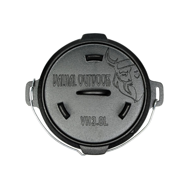 Valhal Outdoor – Schmortopf aus Gusseisen, 3,8 Liter