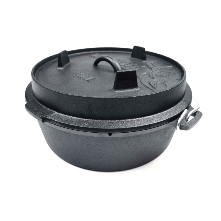 Valhal Outdoor – Schmortopf aus Gusseisen, 6,1 Liter