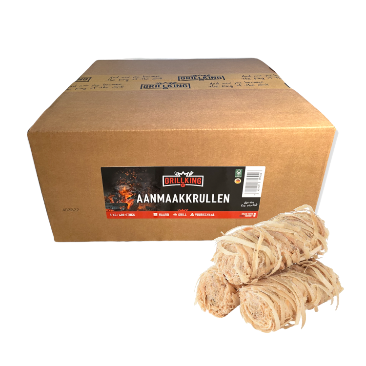 GrillKing - Aanmaakkrullen  420 stuks ca. 5kg