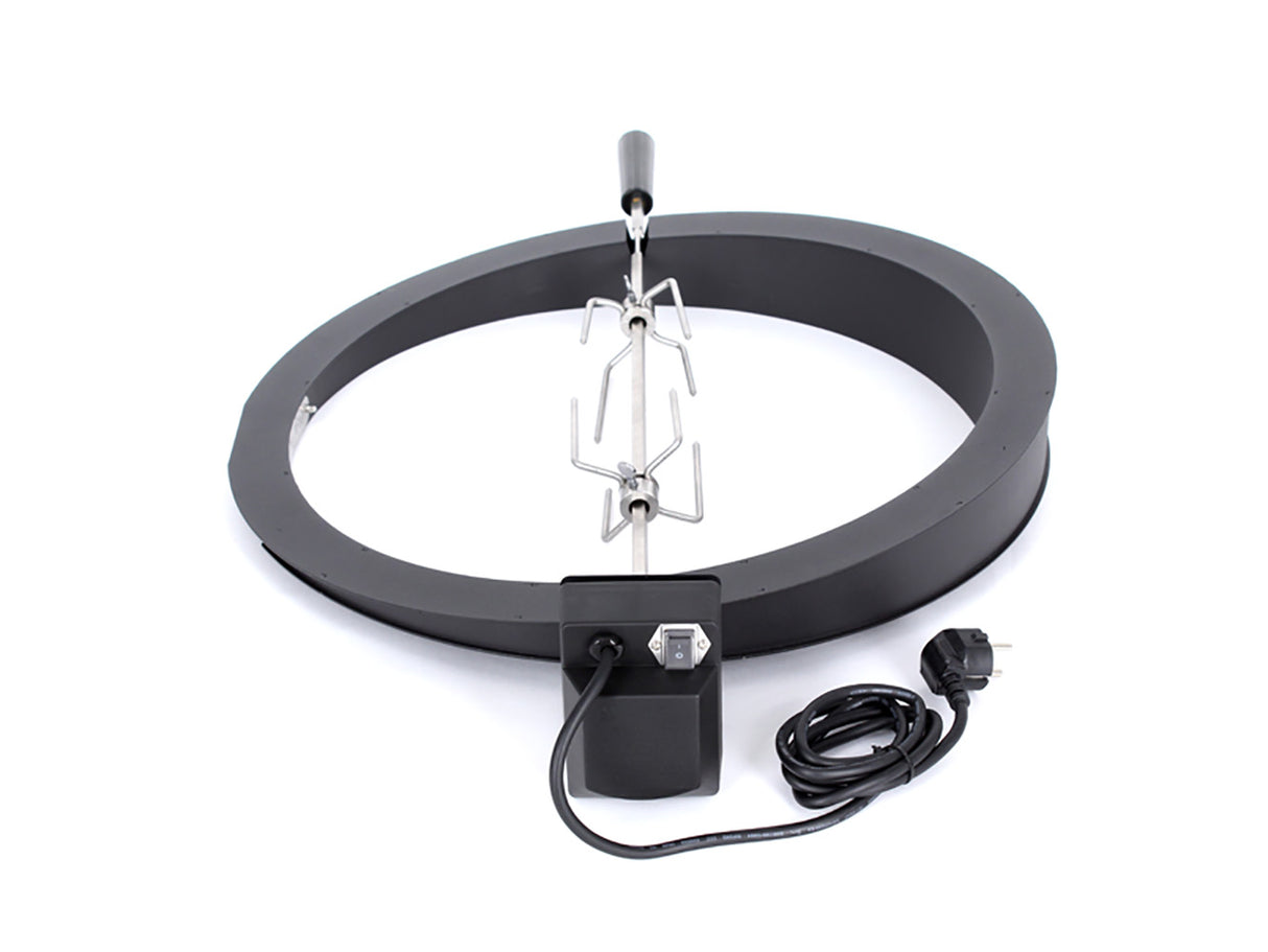 Kamado Rotisserie – Der Spieß in Flammen