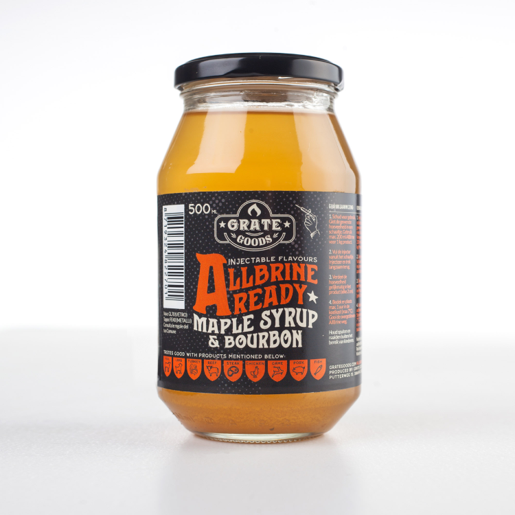 Grate Goods - AllBrine Ready Maple syrup & Bourbon incl. Injector