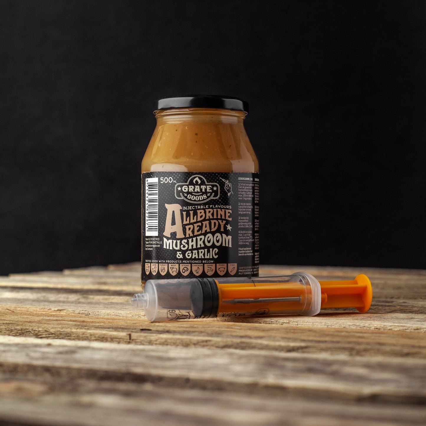 Grate Goods - AllBrine Ready Mushroom & Garlic incl. Injector