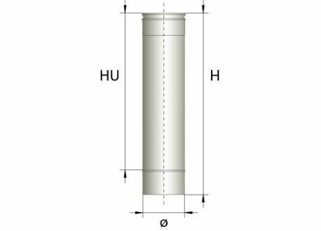 RVS Pijp, Nikodesign origninal 1000mm