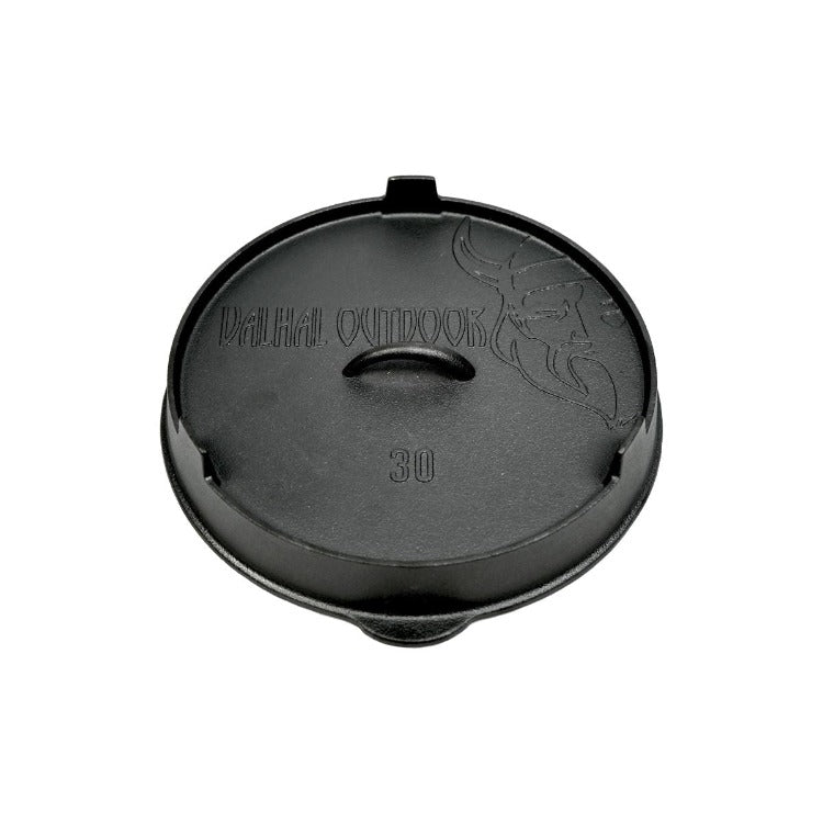 Valhal Outdoor - Skillet Gietijzer Deksel ø 30cm met Grillpatroon