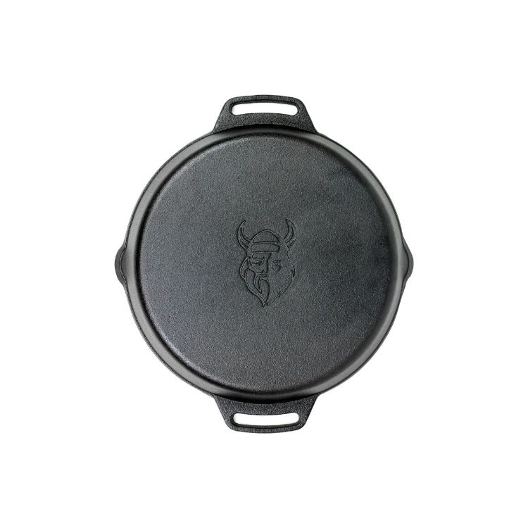 Valhal Outdoor - Pfanne aus Gusseisen mit Griffen ø30 cm
