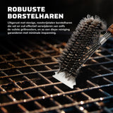 Brosse pour barbecue FireTech 3 pièces avec Grattoir