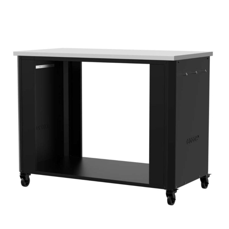 Cozze Werkbank 2 Türen und 4 Rollen mit klappbaren Arbeitstischen 120 cm