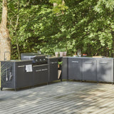 Cozze Werkbank 2 Türen und 4 Rollen mit klappbaren Arbeitstischen 120 cm