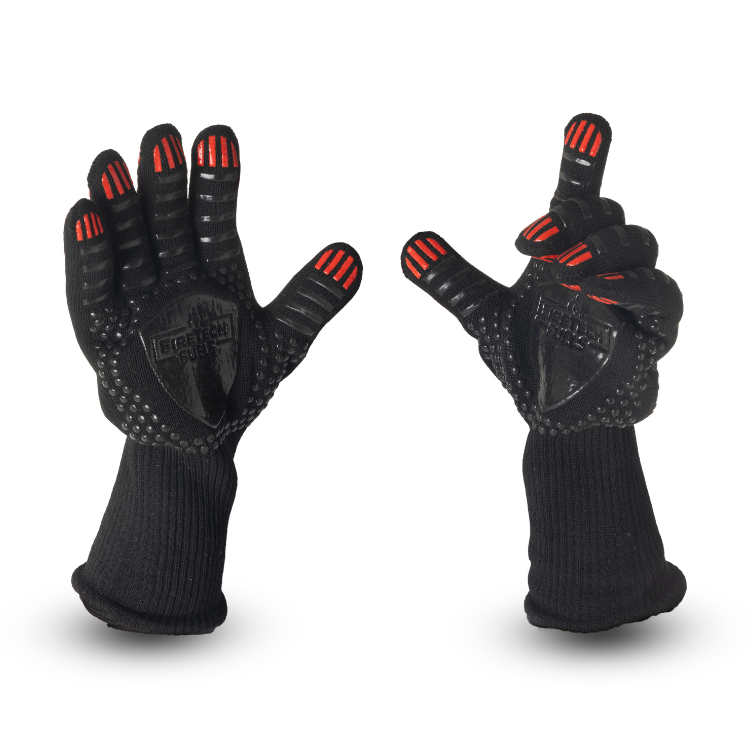 FireTech - Gants de barbecue haut de gamme - Résistants à la chaleur jusqu'à 800 degrés