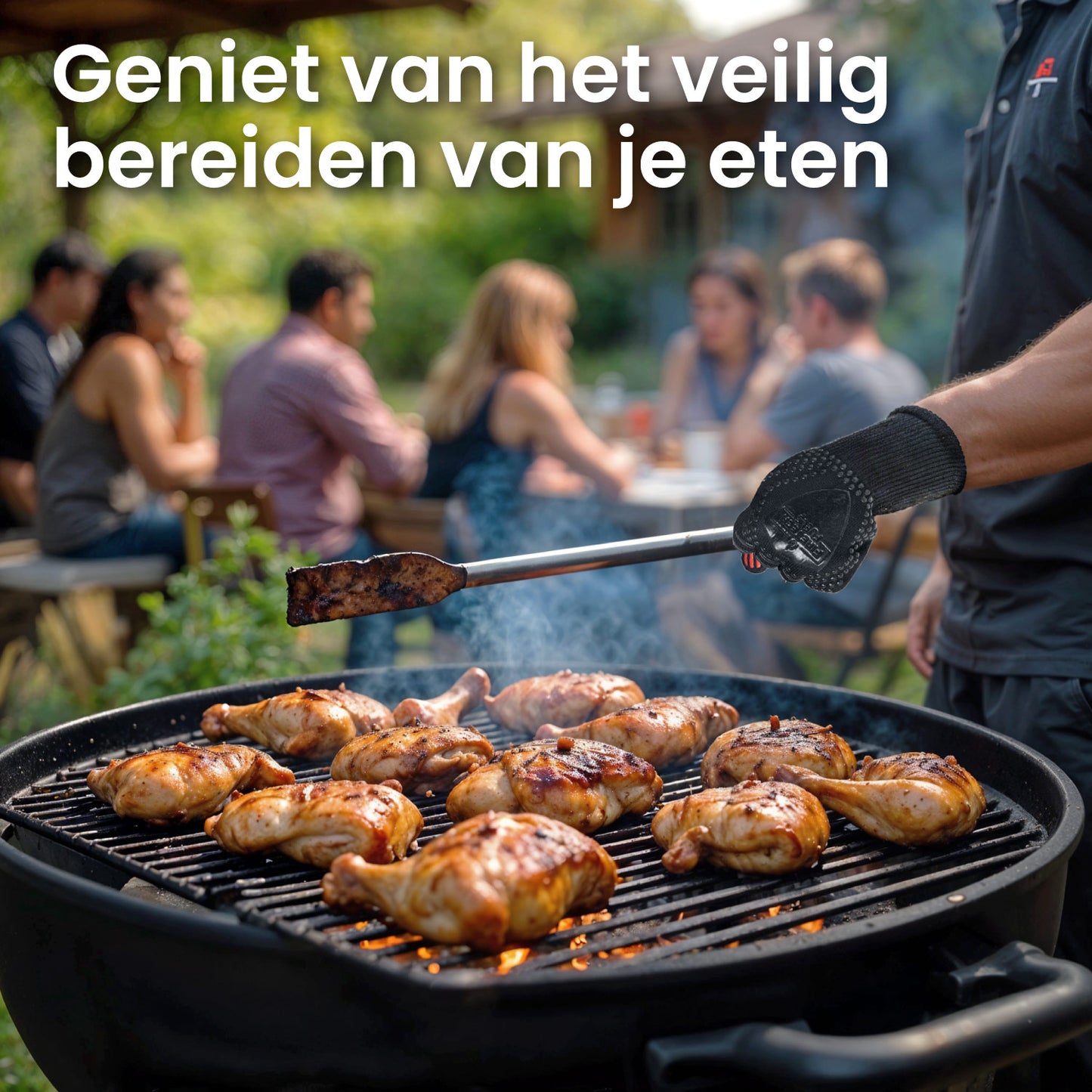 FireTech - Premium BBQ Handschoenen - Hittebestendig tot 800 graden