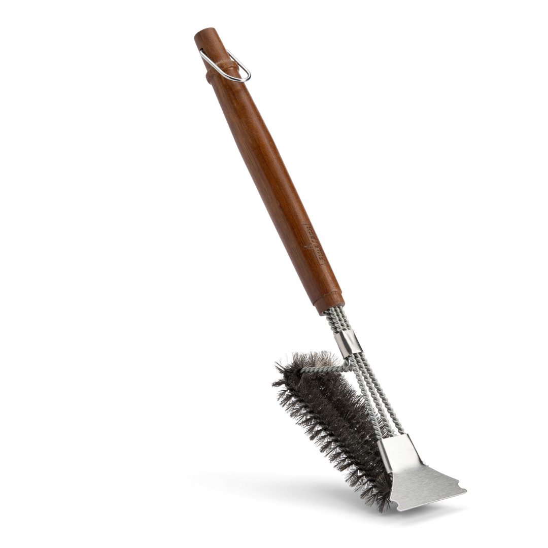 Brosse pour barbecue FireTech 3 pièces avec Grattoir