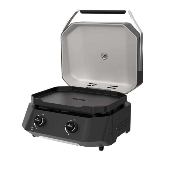Cozze Plancha G-500 mit Deckel und 2 Brennern 6,5 kW