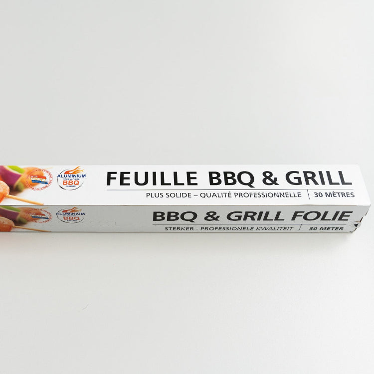 BBQ &amp; Grill Aluminiumfolie 44 cm x 30 m extra dick (21 my)