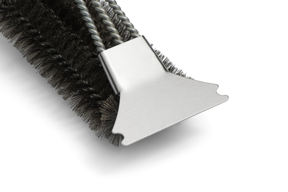 Brosse pour barbecue FireTech 3 pièces avec Grattoir