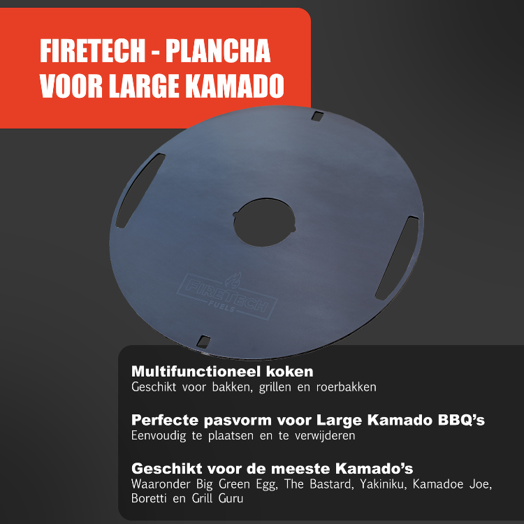 FireTech - Plancha voor Large kamado