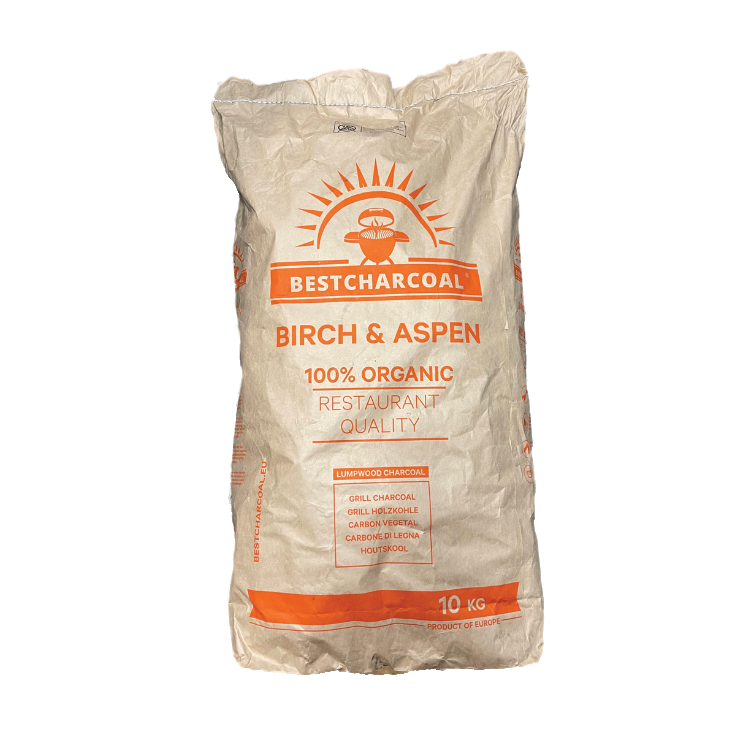BestCharcoal Birch en Aspen Houtskool 10kg