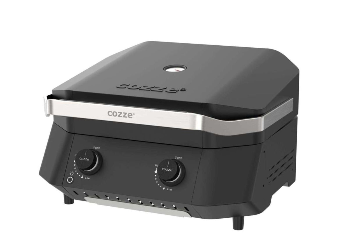 Cozze Plancha G-500 mit Deckel und 2 Brennern 6,5 kW