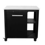 Cozze Werkbank 2 Türen und 4 Rollen mit klappbaren Arbeitstischen 120 cm