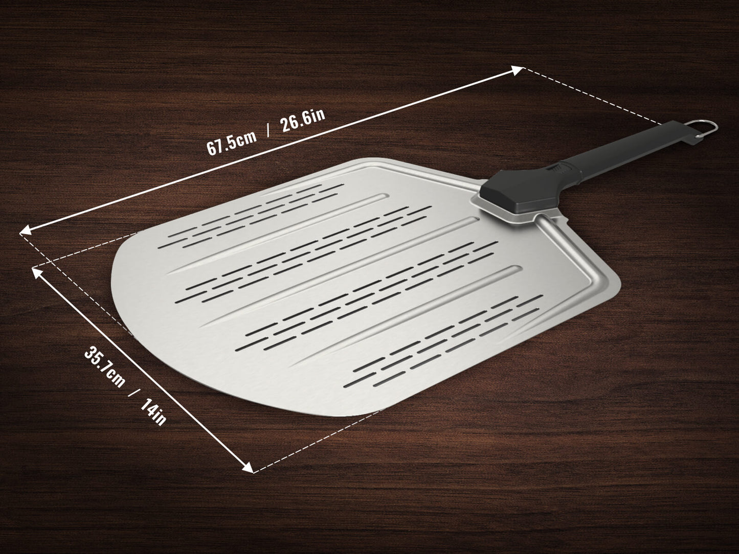 Witt Luxe Pizza Peel 14 Inch