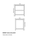 Yakiniku - Luxe buitenkeuken frame 80x70cm