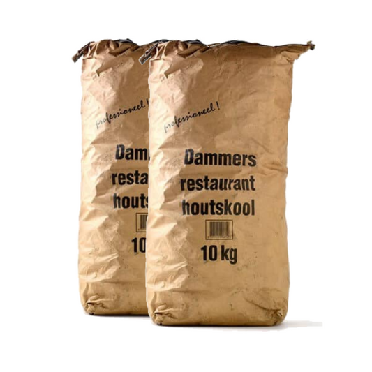 2x Dammers Restaurant Houtskool - 10kg