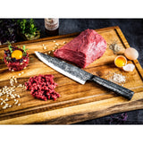 COUTEAU DE CHEF FORGÉ BRUTE 20CM ACIER INOXYDABLE