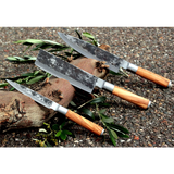 FORGED Olive 3-delig messenset RVS