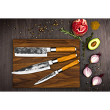 FORGED Olive 3-delig messenset RVS