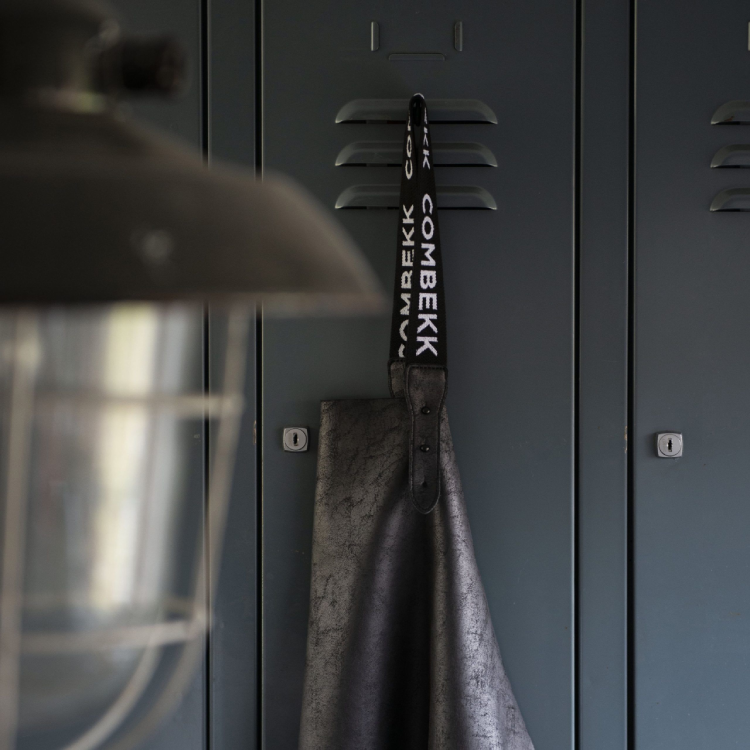 Combekk - Leren schort zwart