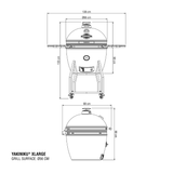 YAKINIKU - Xlarge 22 inch Kamado incl. Onderstel en Zijtafels