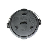 Valhal Outdoor – Schmortopf aus Gusseisen mit Füßen, 6,1 Liter