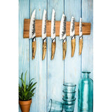 Porte-couteaux magnétique en acacia naturel - Style de Vie