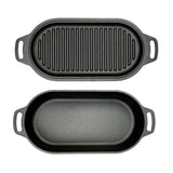 Valhal Outdoor - Faitout/2 poêles ovales en fonte 2 litres